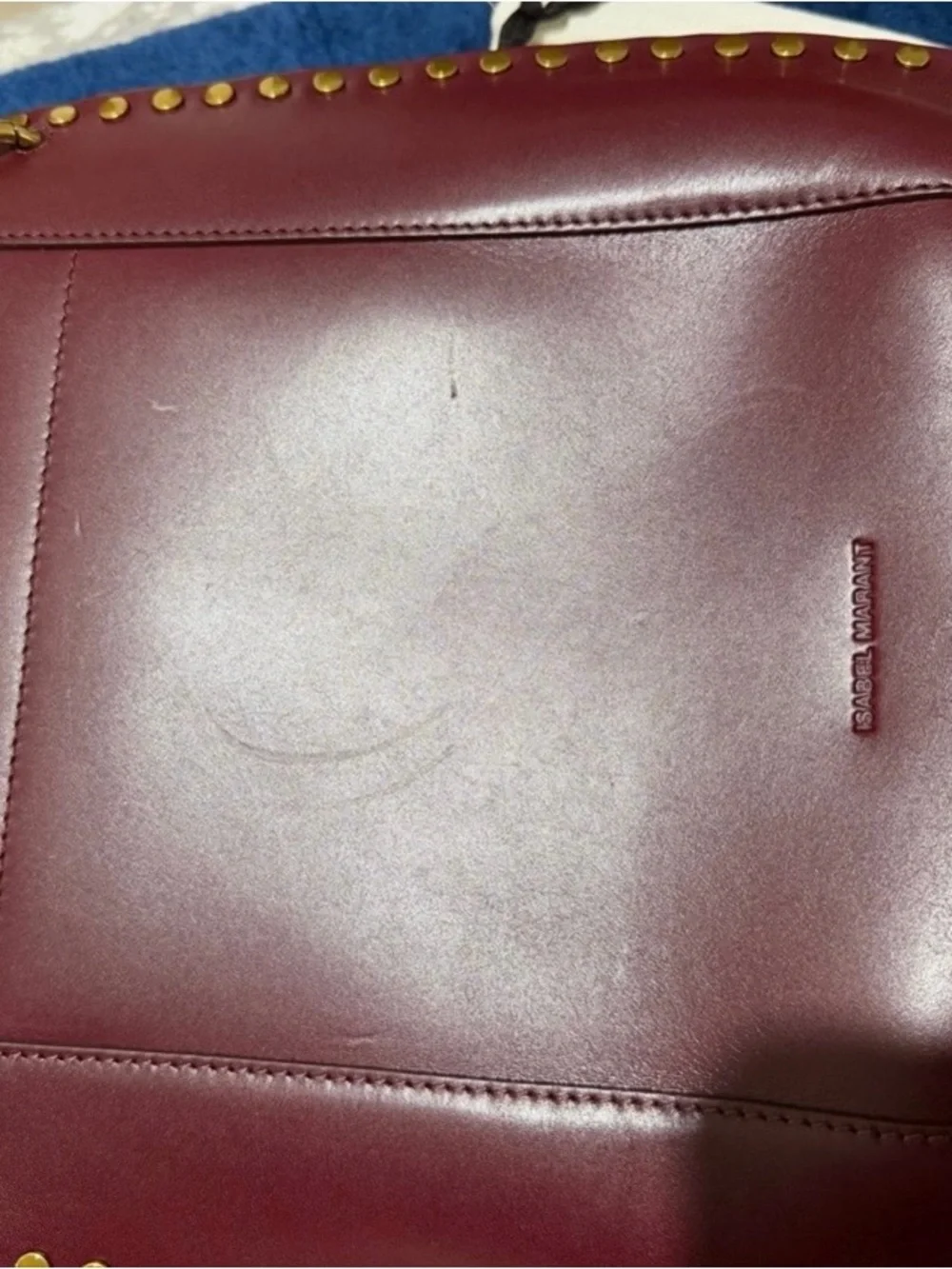 Isabel marant oskan bag burgundy never